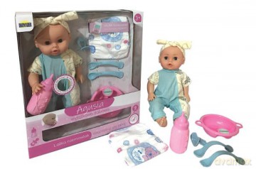 Lalka Agusia bobas na baterie + akcesoria w pudełku
