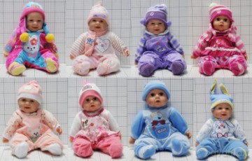 Lalka bobas z dźwiękiem w worku