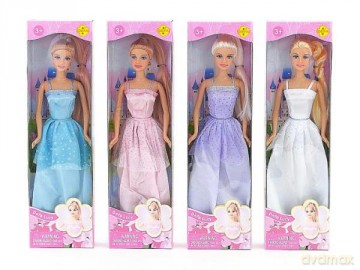 Lalka Defa Lucy suknia wieczorowa mix kolorów