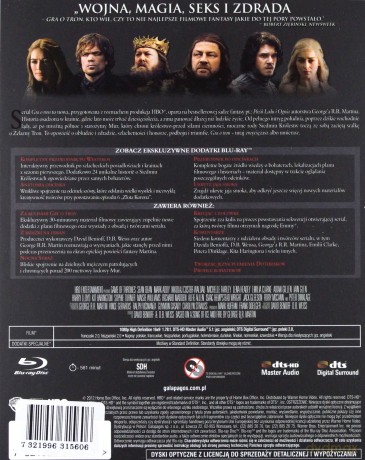 Gra o tron sezon 1 Pakiet [5xBlu-Ray]+[KSIĄŻKA]