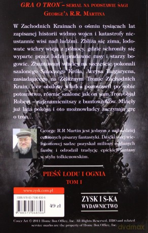 Gra o tron sezon 1 Pakiet [5xBlu-Ray]+[KSIĄŻKA]