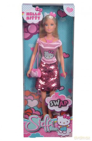 Lalka Steffi Hello Kitty w cekinowej spódniczce