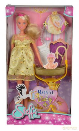 Lalka Steffi Royal Baby w ciąży