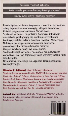 Tajemnica czwartego apokryfu - Andrzej Mol, Mirosław Jabłoński [KSIĄŻKA]