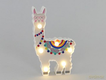 Lampka diodowa lama na baterie