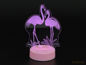 Lampka dwa flamingi