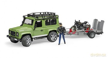 Land Rover z przyczepą - Scrambler Ducati