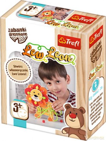 Lew Leon zabawka drewniana