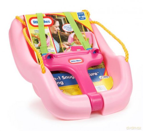 Little tikes Huśtawka z zabezpieczeniem różowa