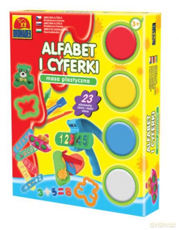 Masa plastyczna - alfabet i cyferki