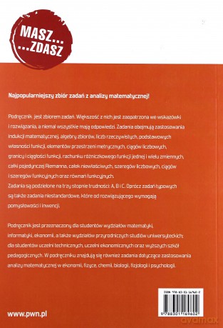 Zbiór Zadań Z Analizy Matematycznej - Józef Banaś, Stanisław Wędrychowicz [KSIĄŻKA]