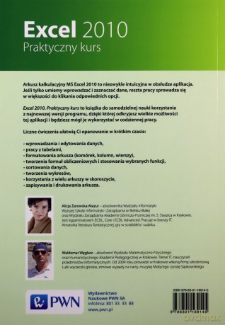 Excel 2010 Praktyczny Kurs - Alicja Żarowska, Waldemar Węglarz [KSIĄŻKA]