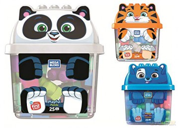 MEGABLOKS Pojemnik z klockami Zwierzątko (wysyłka losowa) [KLOCKI]