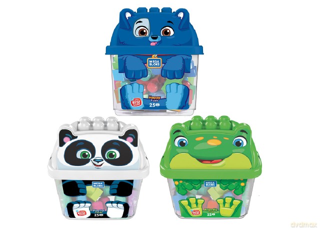 MEGABLOKS Pojemnik z klockami Zwierzątko (wysyłka losowa) [KLOCKI]