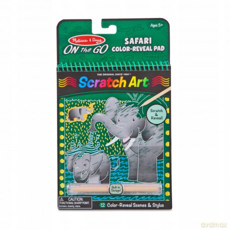 MELISSA Zdrapywanka Tęczowe karteczki Scratch Art Safari