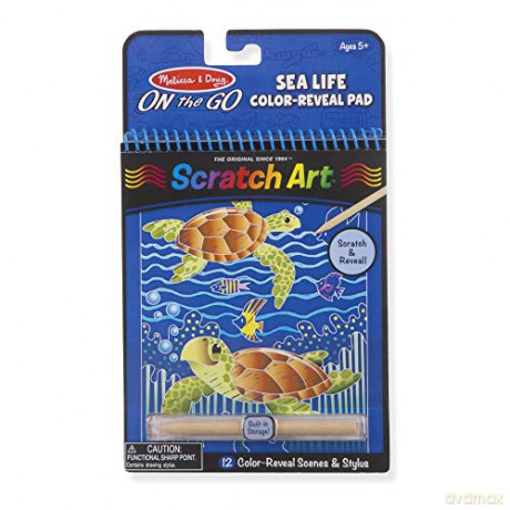 MELISSA Zdrapywanka Tęczowe karteczki Scratch Art Sea Life