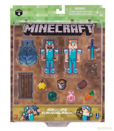 Minecraft Steve - zestaw przetrwania [KLOCKI]