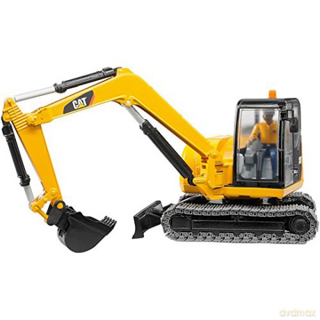 Minikoparka Caterpillar z figurką