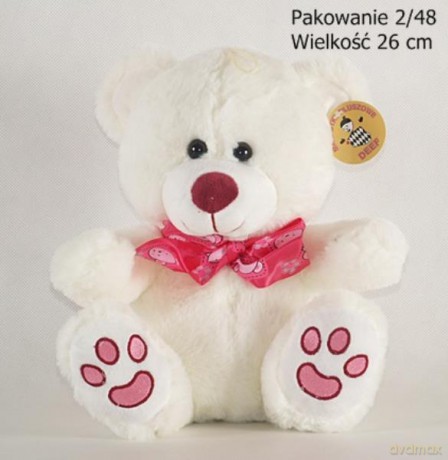 Miś z fioletowym nosem średni