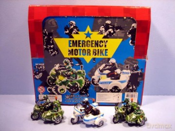 Motor policja z dźwiękiem