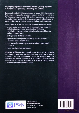 Podstawy Zarządzania Organizacjami - Ricky W. Griffin [KSIĄŻKA]
