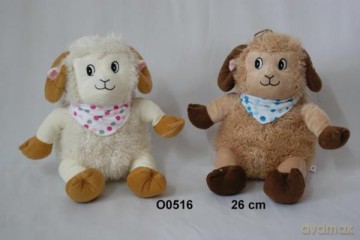 Owca w apaszcze w kropki mix kolorów