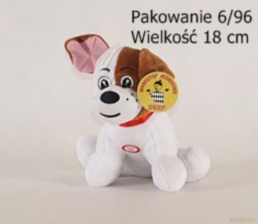 Piesio z łatką na pyszczku z dzwiękiem
