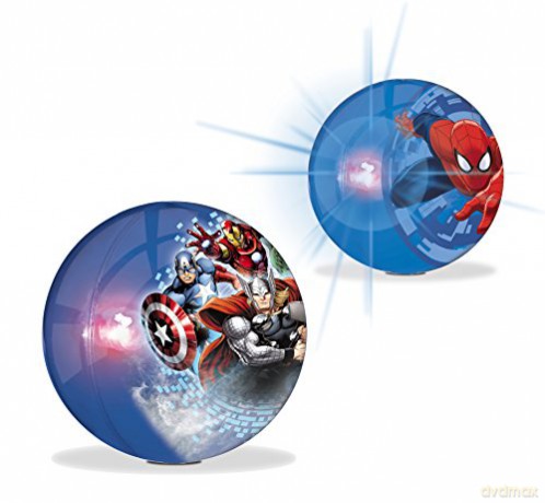 Piłka świecąca Spiderman/Avengers