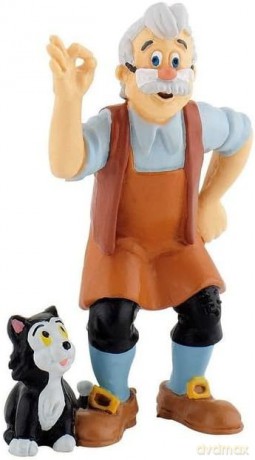 Pinokio figurka Gepetto z kotkiem [FIGURKA]
