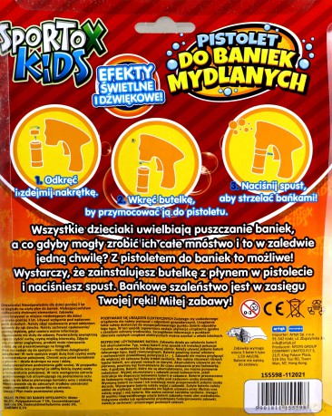 Pistolet do baniek mydlanych Edu&Fun