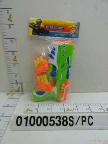 Pistolet na strzałki w folii mix kolorów