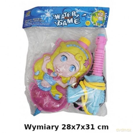 Pistolet na wodę plecak syrenka