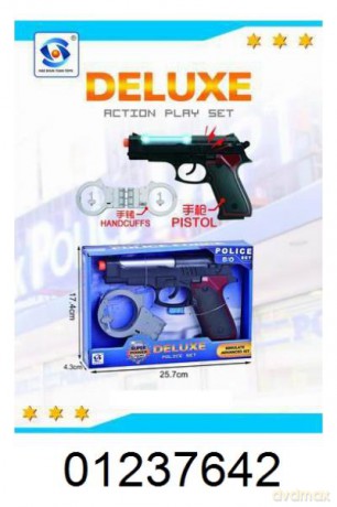 Pistolet z dźwiękami w pudełku