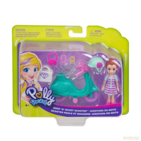 Polly Pocket Przygoda, lalka + pojazd + akcesoria GFP