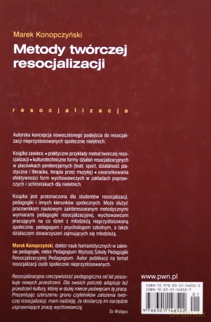 Metody Twórczej Resocjalizacji (broszurowa) - Marek Konopczyśki [KSIĄŻKA]