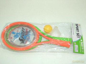 Rakietki plastikowe z piłką w worku SP