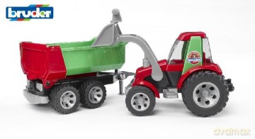 Roadmax Traktor z ładowarką i przyczepą