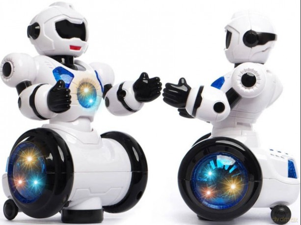 Robot - jeździ, tańczy, św. i dźw - na baterie [FIGURKA]