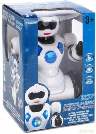 Robot - jeździ, tańczy, św. i dźw - na baterie [FIGURKA]