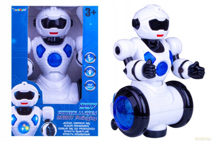 Robot - jeździ, tańczy, św. i dźw - na baterie [FIGURKA]