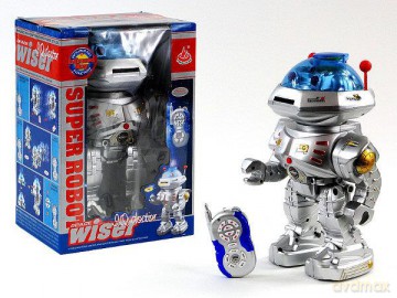 Robot na radio światło, dźwięk [FIGURKA]