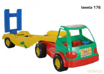 Samochód laweta+traktor CH