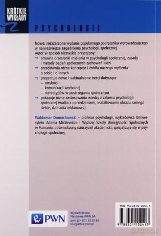 Przewodnik Po Psychologii Społecznej - Waldemar Domachowski [KSIĄŻKA]