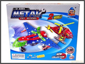 Samoloty metal. kolor do składania