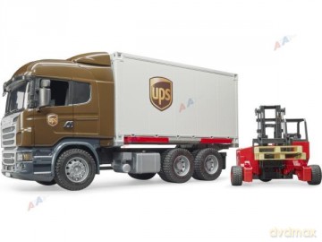 Scania R kurier UPS z podnośnikiem