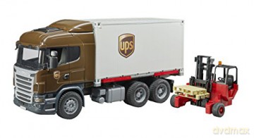 Scania R kurier UPS z podnośnikiem