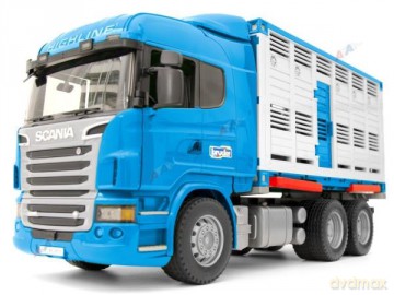 Scania R z kontenerem i figurką wołu