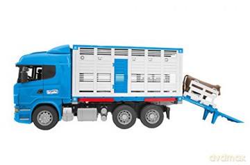 Scania R z kontenerem i figurką wołu