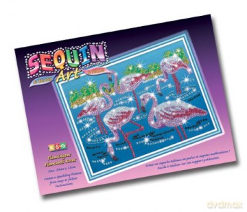Sequin Art Beads Flamingoes