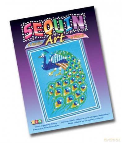 Sequin Art Beads Peacock